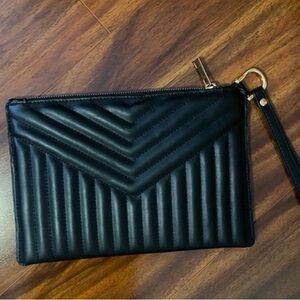 A new day Elegant Black Quilted  Clutch